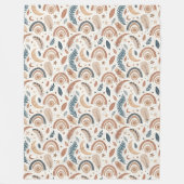 Couverture Polaire Chic Bohemian Rainbow Cosy Espaces Élégants (Devant)