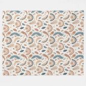 Couverture Polaire Chic Bohemian Rainbow Cosy Espaces Élégants (Devant (Horizontal))