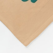 Couverture Polaire Chic boho abstrait tortues de mer monogramme (Coin)