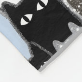 Couverture Polaire Chic Carreaux & Vichy Motif Chat Patchwork Des (Coin)