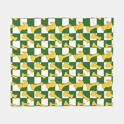 Couverture Polaire Chic Checkmate | CC-01 | (Devant (Horizontal))