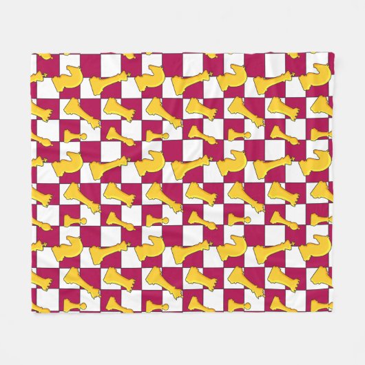Couverture Polaire Chic Checkmate | CC-02 | (Devant (Horizontal))