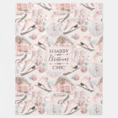 Couverture Polaire Chic chic chic chic Motif de Noël (Devant)