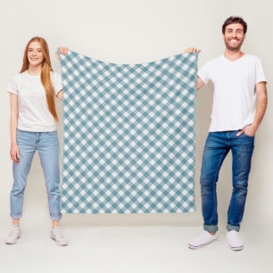 Couverture Polaire Chic Chic Français Lumière Turquoise Bleu Blanc Ch