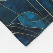 Couverture Polaire Chic chrysanthème turquoise (Coin)