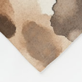 Couverture Polaire Chic Crème Brown Poster de animal léopard (Coin)