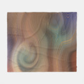 Couverture Polaire Chic Earthy | Agate en pierre de cuivre naturel (Devant (Horizontal))