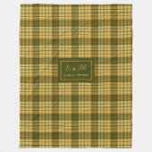 Couverture Polaire Chic Fall Plaid Throw Modern Rustic Cozy Blanket (Devant)