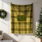 Couverture Polaire Chic Fall Plaid Throw Modern Rustic Cozy Blanket