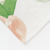 Couverture Polaire Chic Floral Décontracté (Coin)