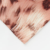 Couverture Polaire Chic Joli Rose Gold Leopard (Coin)