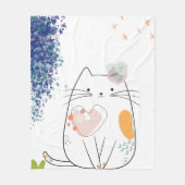 Couverture polaire Chic Kitty Dreams (Devant)