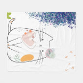 Couverture polaire Chic Kitty Dreams (Devant (Horizontal))