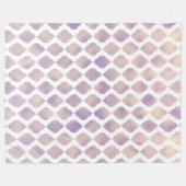 Couverture Polaire Chic Marocain Violet Motif Joli Glam (Devant (Horizontal))