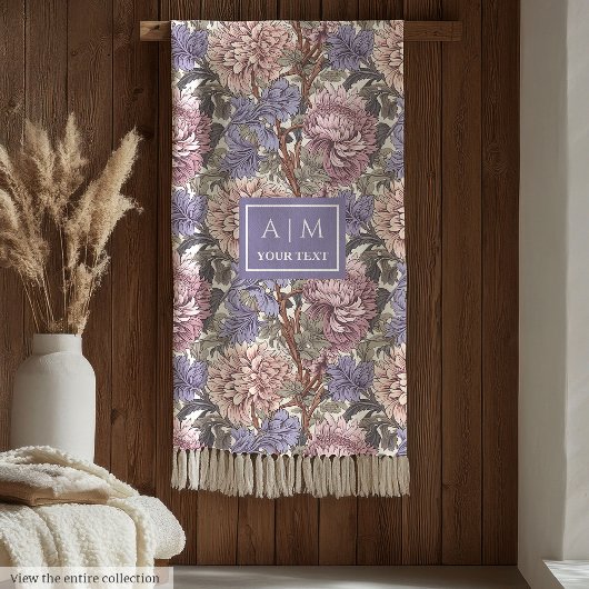 Couverture Polaire Chic Morris d'inspiration pastel rose violet