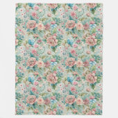 Couverture Polaire Chic Opulent Rococo Inspiré Regal Accueil Accent (Devant)