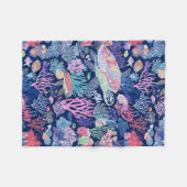 Couverture Polaire Chic tortue colorée (Devant (Horizontal))