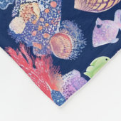 Couverture Polaire Chic tortue colorée (Coin)