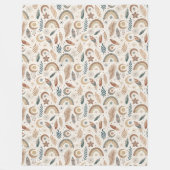 Couverture Polaire Chic Vibrant Bohème Arc-en-ciel sans esprit (Devant)