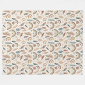 Couverture Polaire Chic Vibrant Bohème Arc-en-ciel sans esprit (Devant (Horizontal))