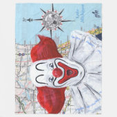 Couverture Polaire Chicago Clown (Devant)