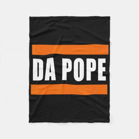 Couverture Polaire Chicago Da Pope Humour drôle (Devant)