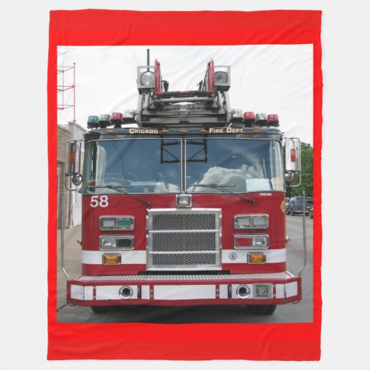 Couverture Polaire Chicago Fire Dept. Truck Company 58 (Devant)
