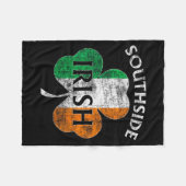 Couverture Polaire Chicago Southside Irish Flag St. Patrick's Day  (Devant (Horizontal))