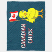 Couverture Polaire Chick canadien (Devant)