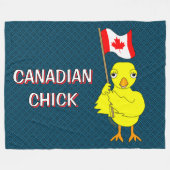 Couverture Polaire Chick canadien (Devant (Horizontal))