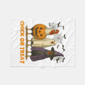 Couverture Polaire Chick Ou Traiter Drôle Poulet Halloween Costume Ch (Devant (Horizontal))
