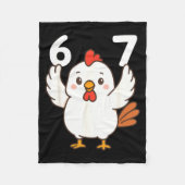 Couverture Polaire Chicken 67 Meme Six Seven Funny Gen Alpha  (Devant)