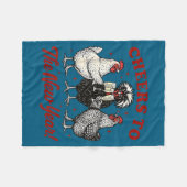 Couverture Polaire Chicken Cheers To The New Year  (Devant (Horizontal))