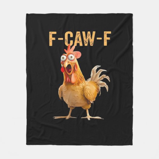 Couverture Polaire Chicken F-Caw-F Funny Trendy (Devant)