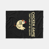 Couverture Polaire Chicken Game Dont Look At The Chicken Funny Chick  (Devant (Horizontal))