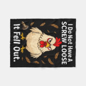 Couverture Polaire Chicken I Don't Have A Screw Loose, Funny, Jokes, (Devant (Horizontal))