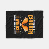 Couverture Polaire Chicken Lover | Chicken Wing (Devant (Horizontal))
