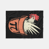 Couverture Polaire Chicken Pot Pi Prof de maths drôle Pun Pi Day (Devant (Horizontal))