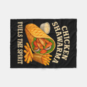 Couverture Polaire Chicken Shawarma Fuels The Srit Funny Foodie (Devant (Horizontal))