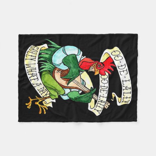 Couverture Polaire Chicken Sing O De Lally Golly What A Day Funny (Devant (Horizontal))