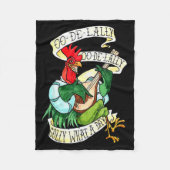 Couverture Polaire Chicken Sing O De Lally Golly What A Day Funny (Devant)