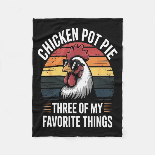 Couverture Polaire Chicken T E Three Of My Favorite Things Chicken Lo (Devant)