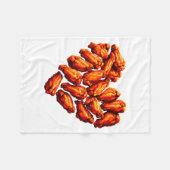 Couverture Polaire Chicken Wings Are My Valentine Heart Funny Valenti (Devant (Horizontal))