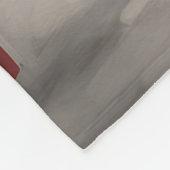 Couverture Polaire Chien à pointes à poils durs à Noël de neige (Coin)