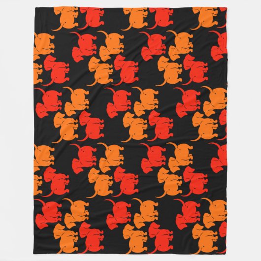 Couverture Polaire Chien allemand Dachshund Motifs (Devant)