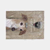 Couverture Polaire Chien Au Vin Greyhound (Devant (Horizontal))