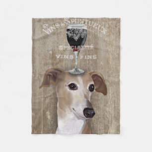 Couverture Polaire Chien au Vin Greyhound