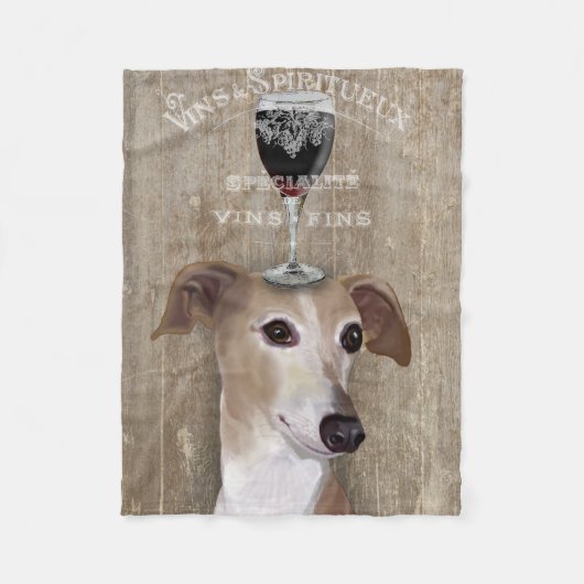 Couverture Polaire Chien Au Vin Greyhound (Devant)