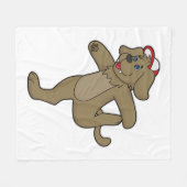 Couverture Polaire Chien au Yoga Fitness (Devant (Horizontal))