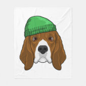 Couverture Polaire Chien avec Beanie (Devant)